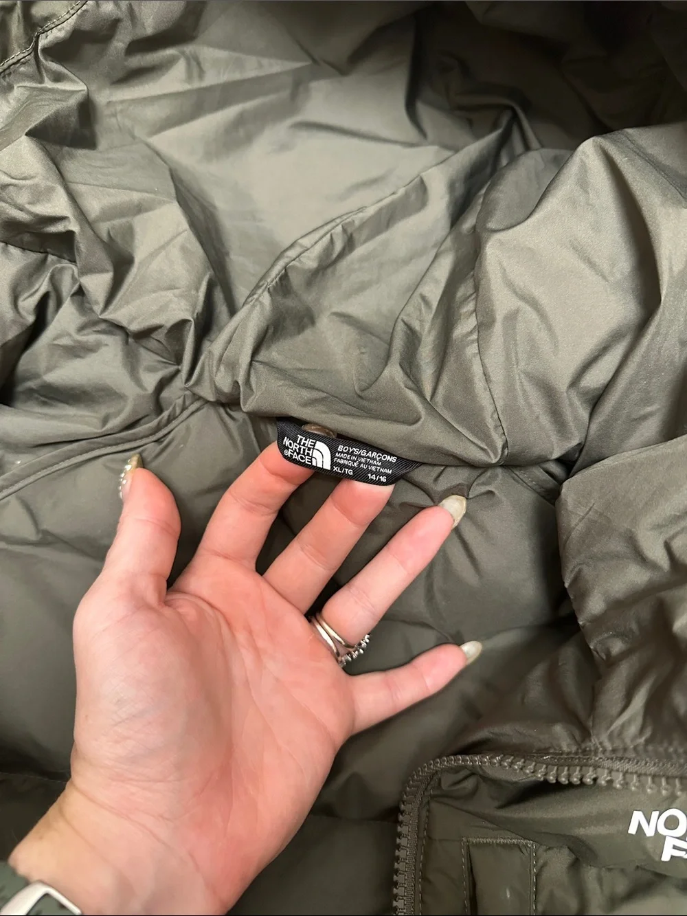 The North Face insulated hooded